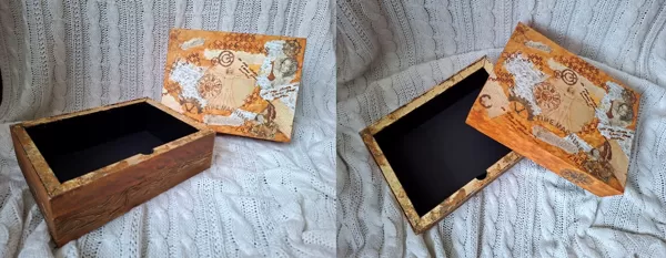 Time Machine kaste. Tajā glabāju kāzu apsveikumus